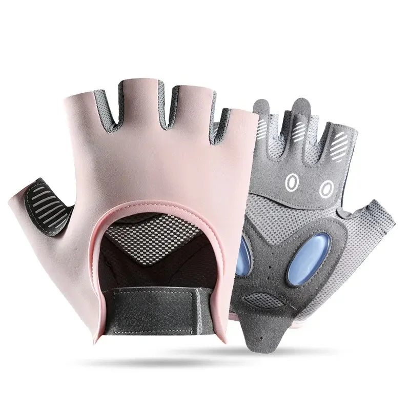 AliExpress NONE Fitness Cycling Gloves, Men Women Anti Slip Shock-Absorbing Ice Silk Gym Gloves Summer Breathable Yoga Sports Train Gloves