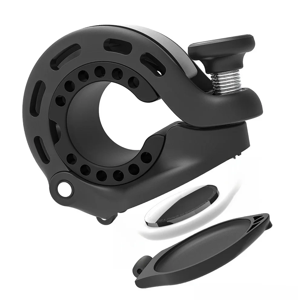 AliExpress NONE for AirTag Bicycle Bell AirTag Hidden in Bell Waterproof Protective Holder for AirTag Case Bike Handlebar Bell for MTB Road Bike