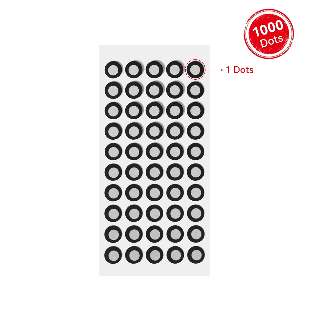 1000 Dots Revopoint 6.0 mm Reference Point for 3D Scanning Highiy Reflective Markers for 3D Scanner