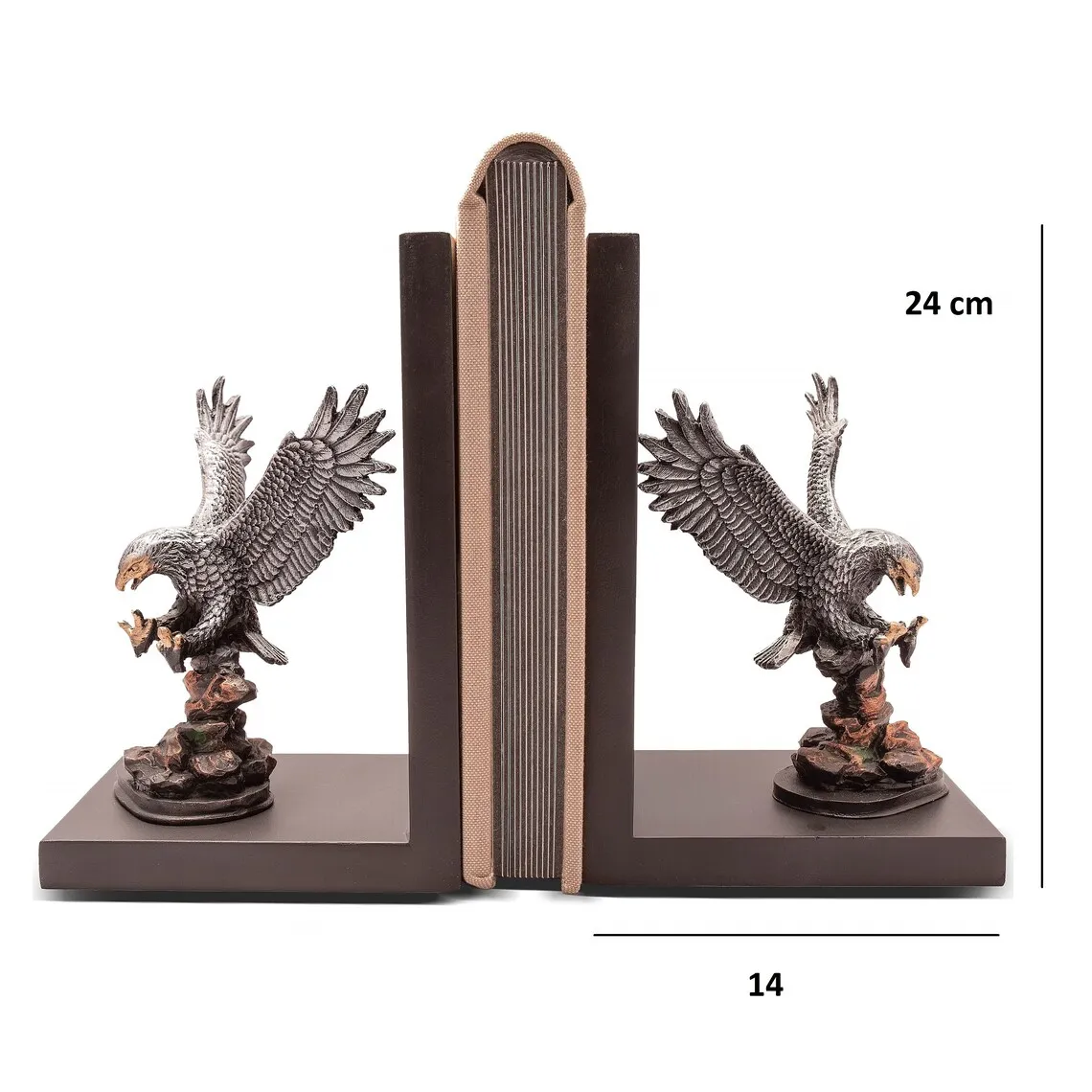 Eagle bookends, animal sculpture, Horse sculpture, Eagle book holder, home decor, office decor, Housewarming gift, animal figure