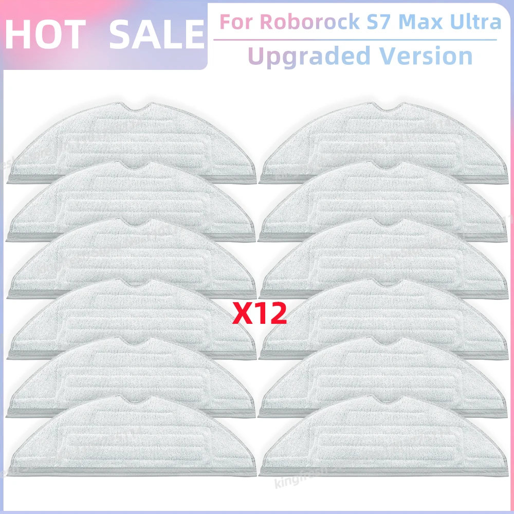 Passend für Roborock S7 Max Ultra Q100TSC Roboter Staubsauger-Teile Hauptwalze Seitenbürste HEPA-Filter Mopptuch Staubbeutel Ersatzteile Zubehör