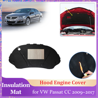 Car Hood Insulation Pad for Volkswagen VW Passat CC 2009~2017 2010 2011 Engine Cover Liner Cotton Soundproof Heat Mat Accessorie