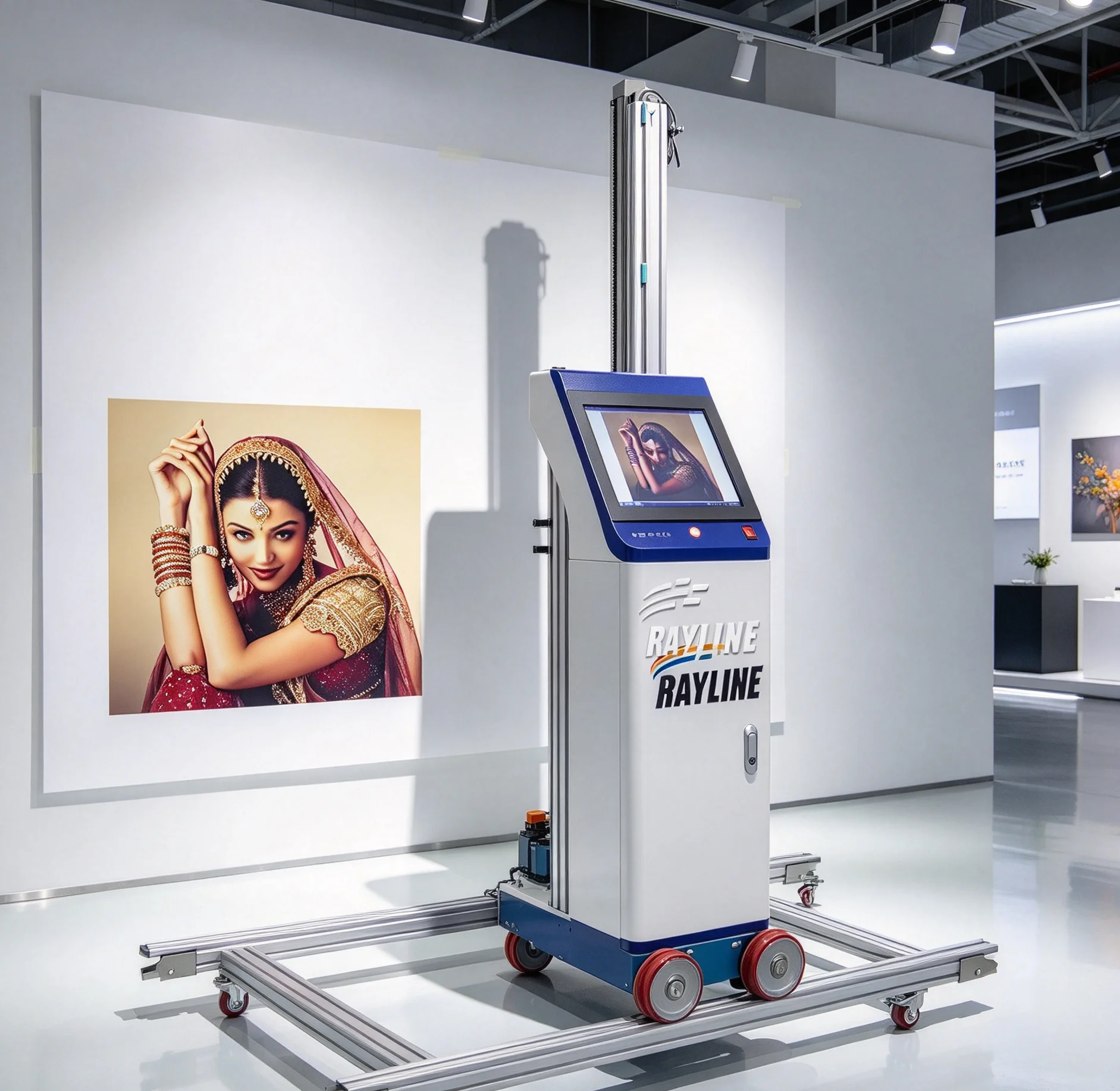 Smart Vertical Wall Printer Digital Varnish Inkjet Printing Machine Direct to Wall for Indoor Outdoor Use Unlimited Length/Width