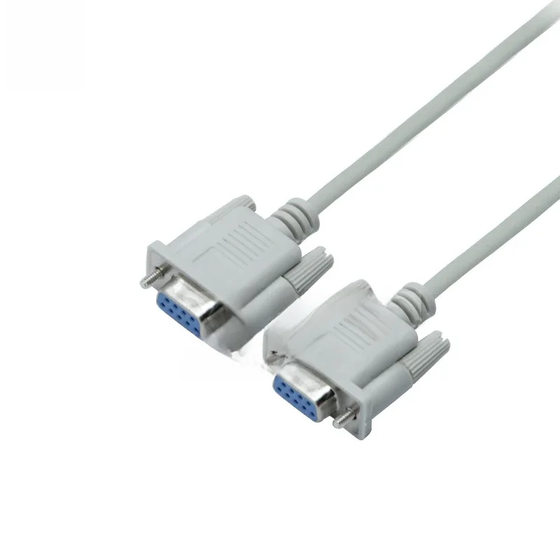 Câble RS232 vers RS-232 DB9F vers DB9F femelle à femelle, connecteur DB9, Modem série nulle, conception d'isolation HDPE, norme UL, offre spéciale