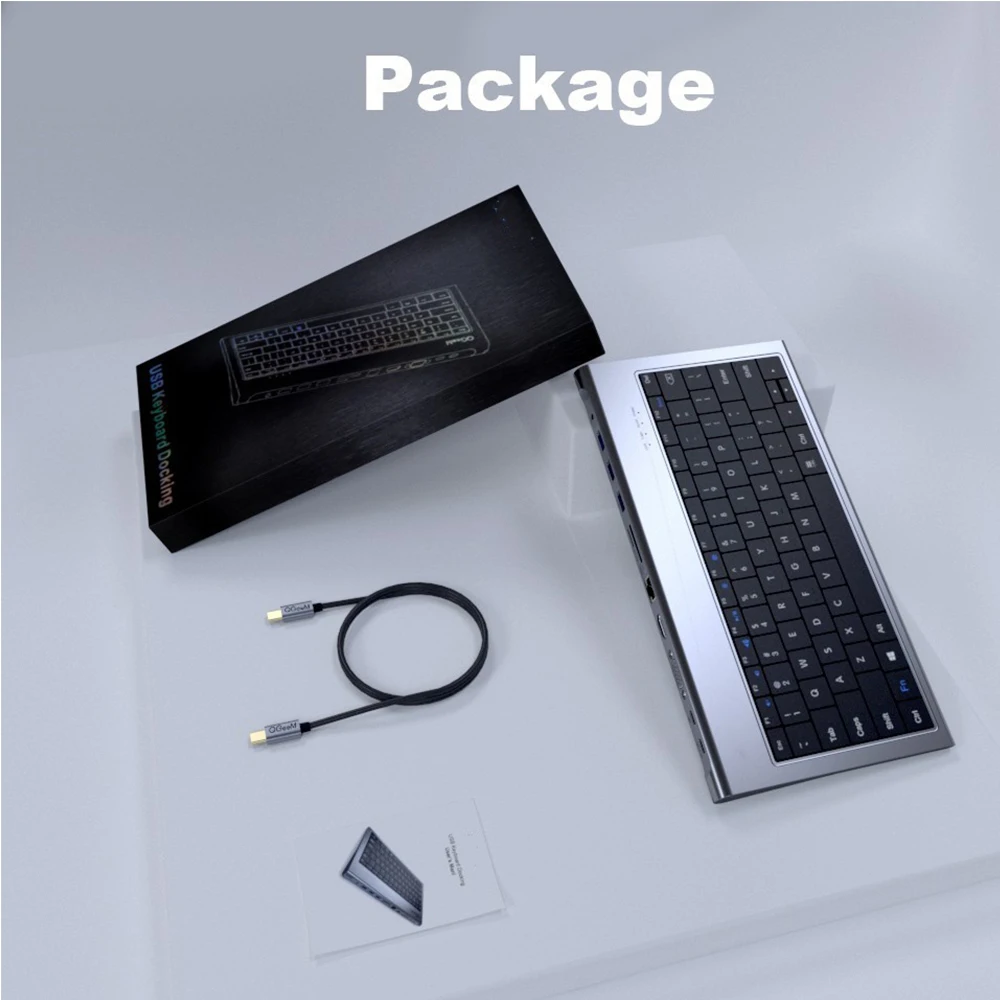 Imagem -06 - Multi-function Teclado Docking tipo c Port Conversor 4k hd Video 1080p Vga Laptop Tablet Telefone Externo 11 em 1