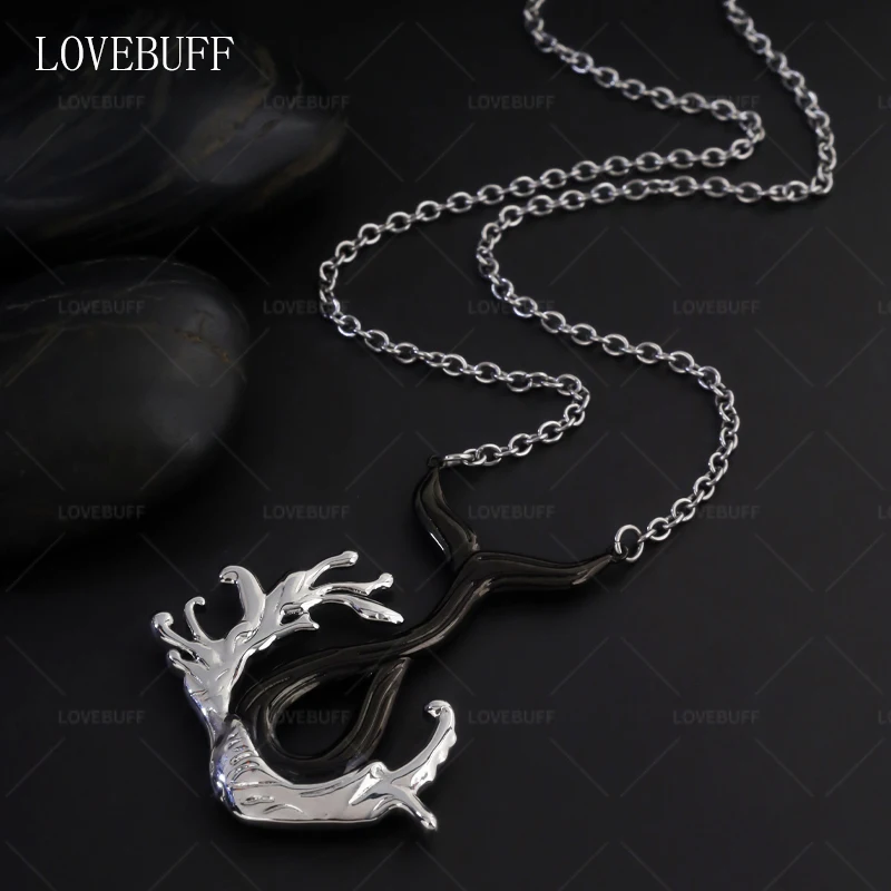 LOVEBUFF Love And Deepspace Rafayel Fiery Undercurrents Inspired Fishtail Pendant Necklace