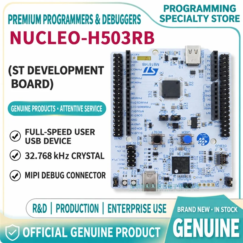 for STMicroelectronics NUCLEO-H503RB STM32 Nucleo-64 Development Board STM32H503RBT6 MCU Evaluation Board