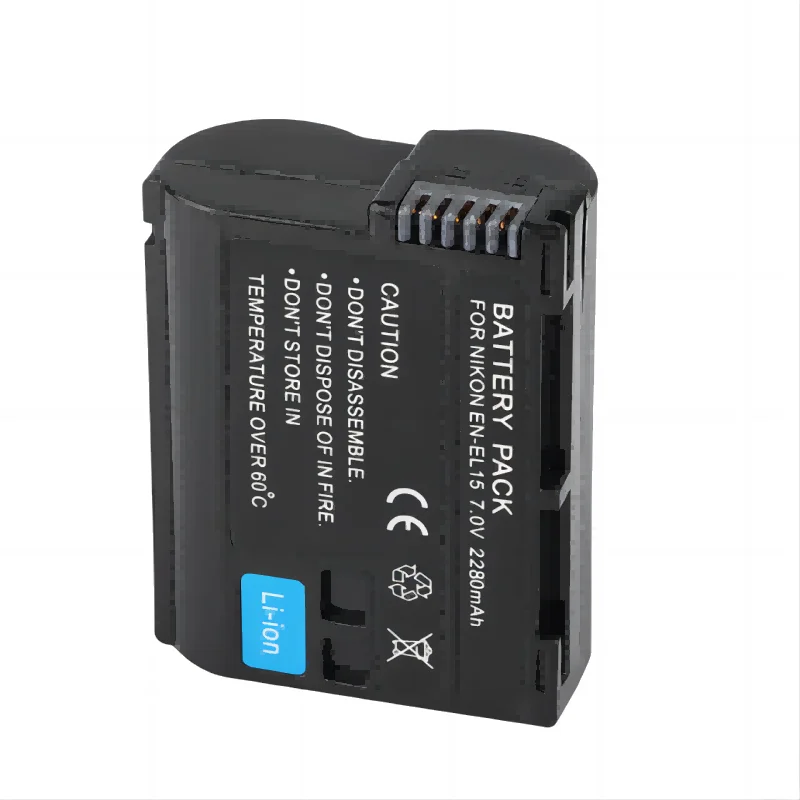 2280mAh DIXSG EN-EL15 ENEL15 EN EL15 CAMERA BATTERY FOR Nikon Z5,Z6,Z7,D7100,D7200,D7500,D850,D750,D7500,D810,D500,D600