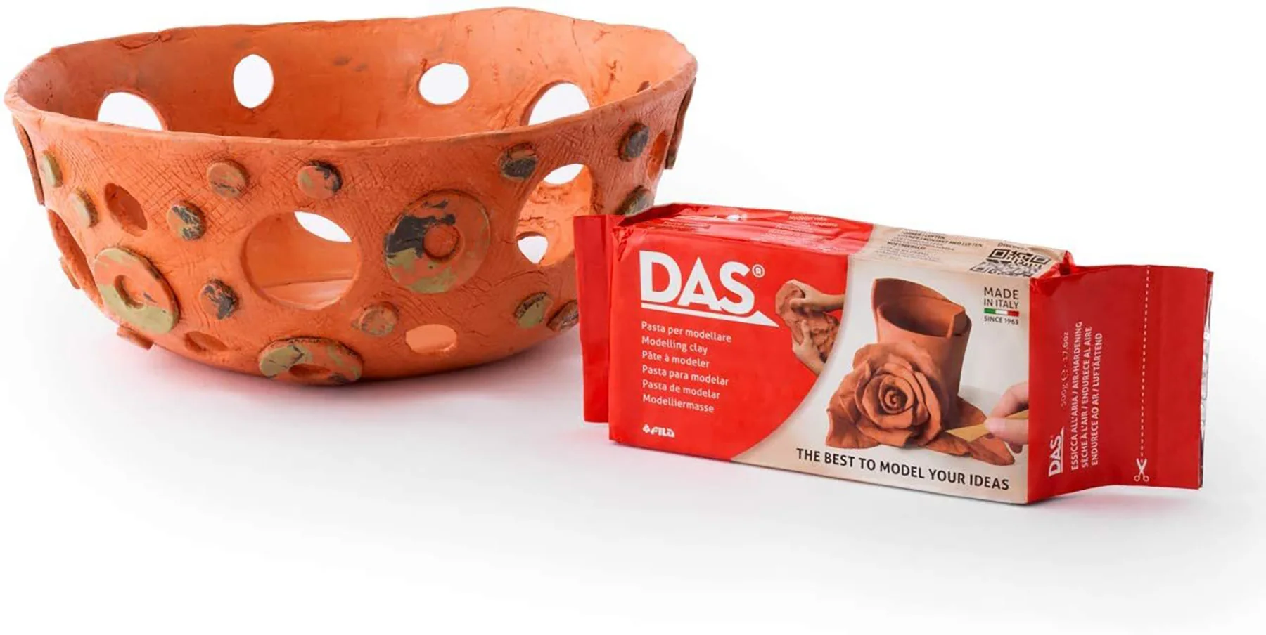 DAS Ceramic Clay Plasticine Air-Hardening Modeling DIY Dough Set White Brown Ceramic Fast Free Shipping Natural Pottery extured Easy to Form Can Be Dyed