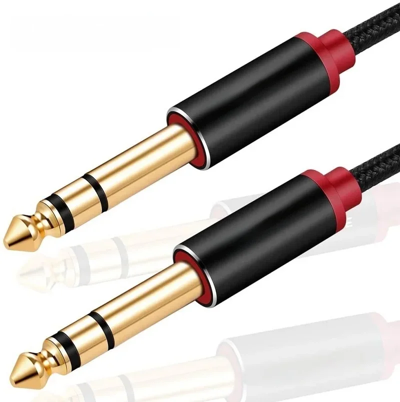 Shuliancable 6,35 mm kabel audio do gitary, nylonowy kabel audio w oplocie 6,35 mm do 6,35 mm do gitary elektrycznej, pianino elektroniczne — zdjęcie produktu 7