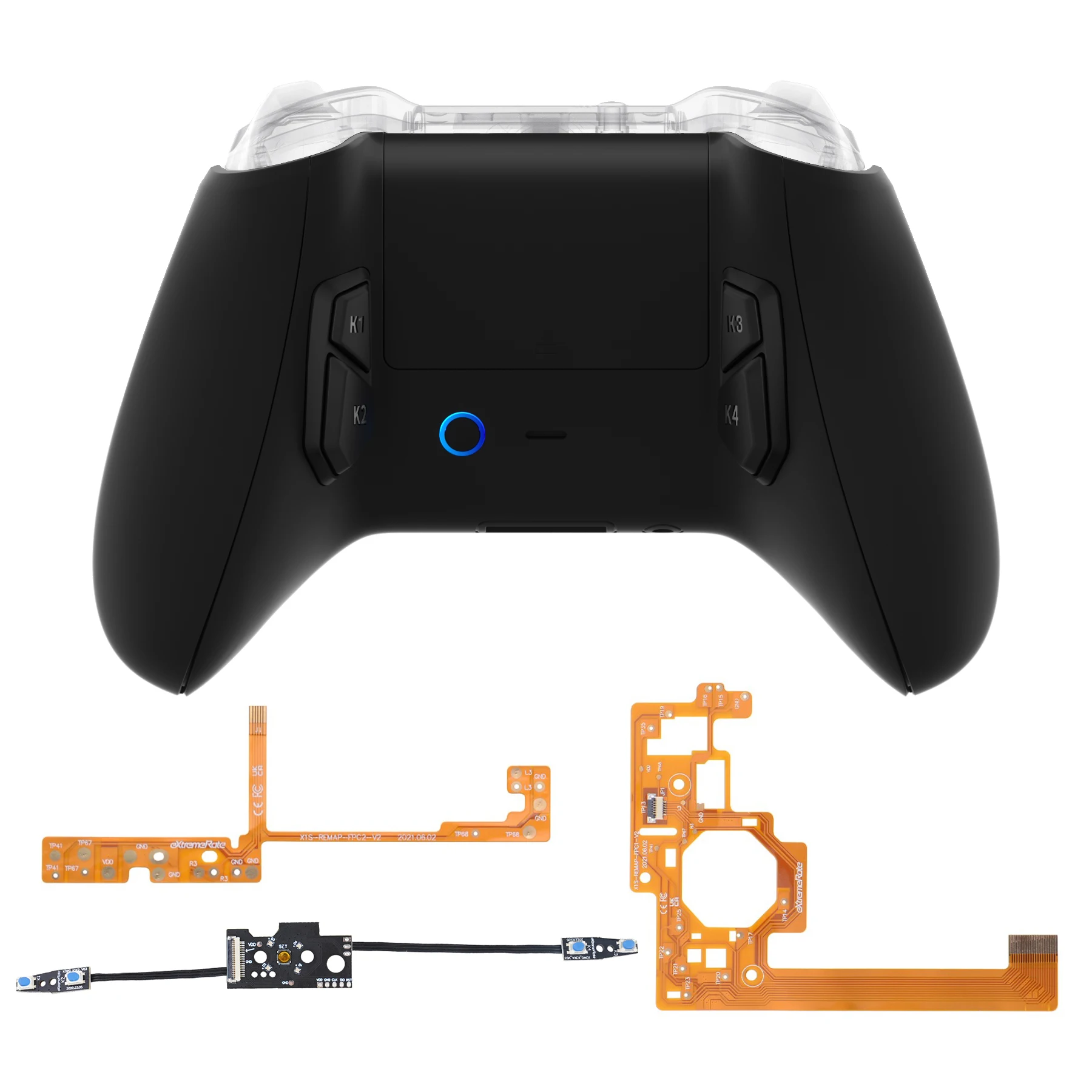 eXtremeRate VICTOR S Remap Kit for Xbox One S/X Controller, 6 Profiles & Redesigned Back Shell & Side Rails & 4 Back Buttons