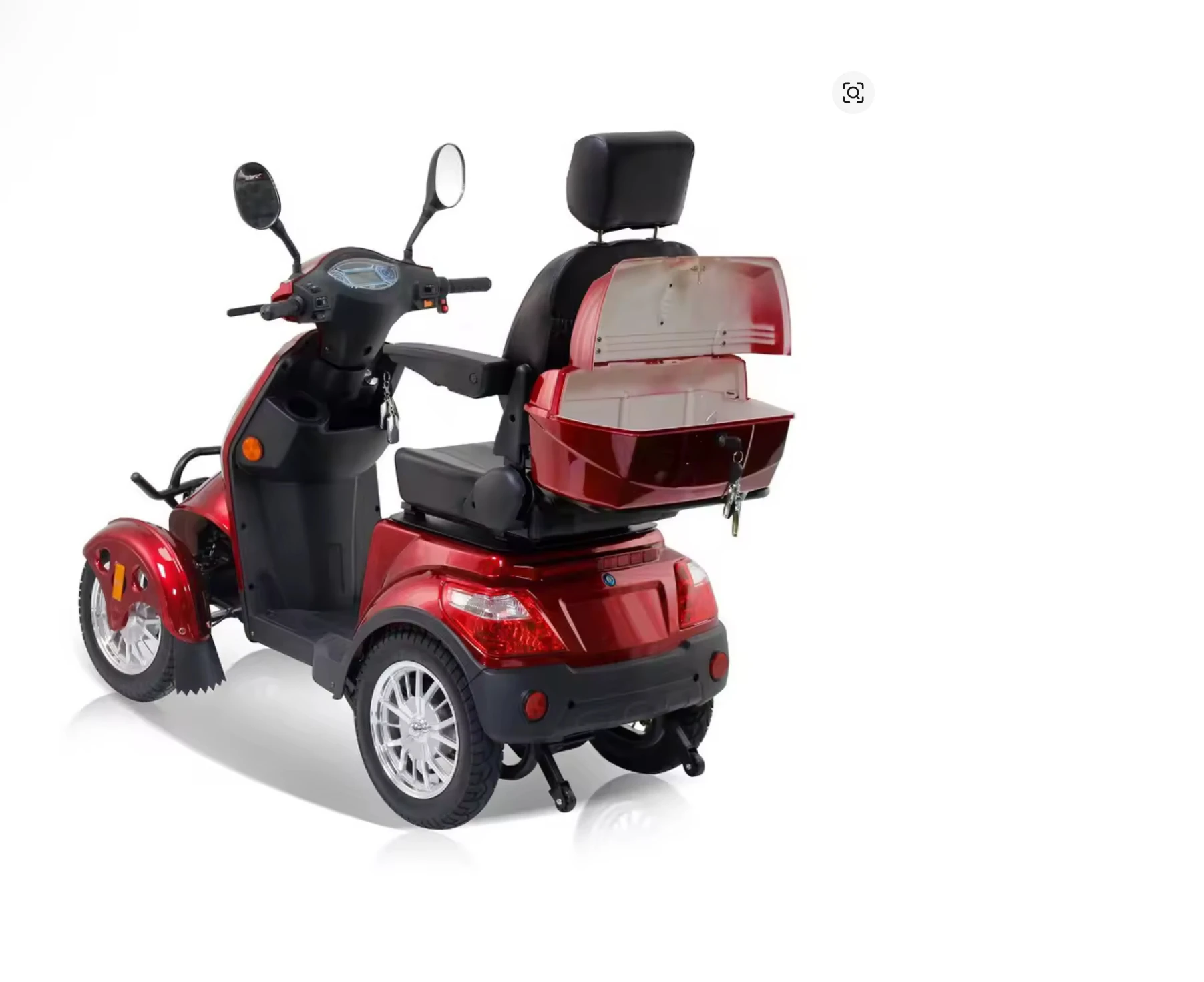 DISCOUNT SALES 4 Wheels Travel Mobility Scooter - 800W 60V 20AH, 500LBS Capacity, 30 Miles Range for Adult Seniors