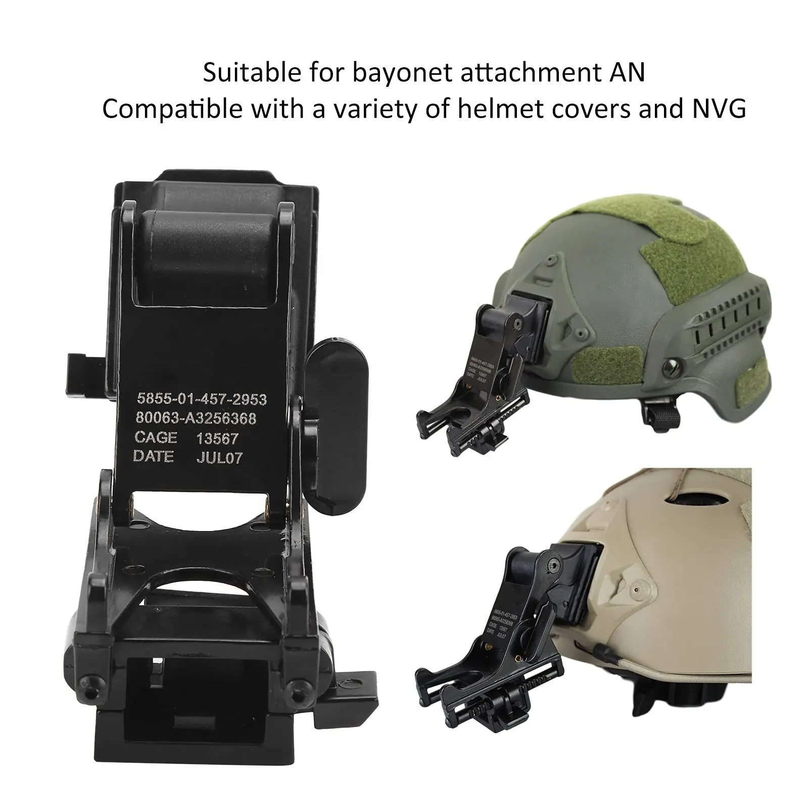 Tactical Airsoft Helmet Set With PVS14 Bracket Binocular Night Vision Goggles Model Signal Light Battery Pouch for Shooting Game - Image 3