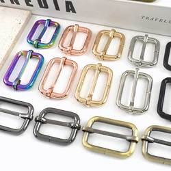 10/50Pcs Metal Belt Buckles for Bag Handbag Strap Pin Buckle Clasp Tri-glides Sliders Loops Adjuster DIY Garment Accessories