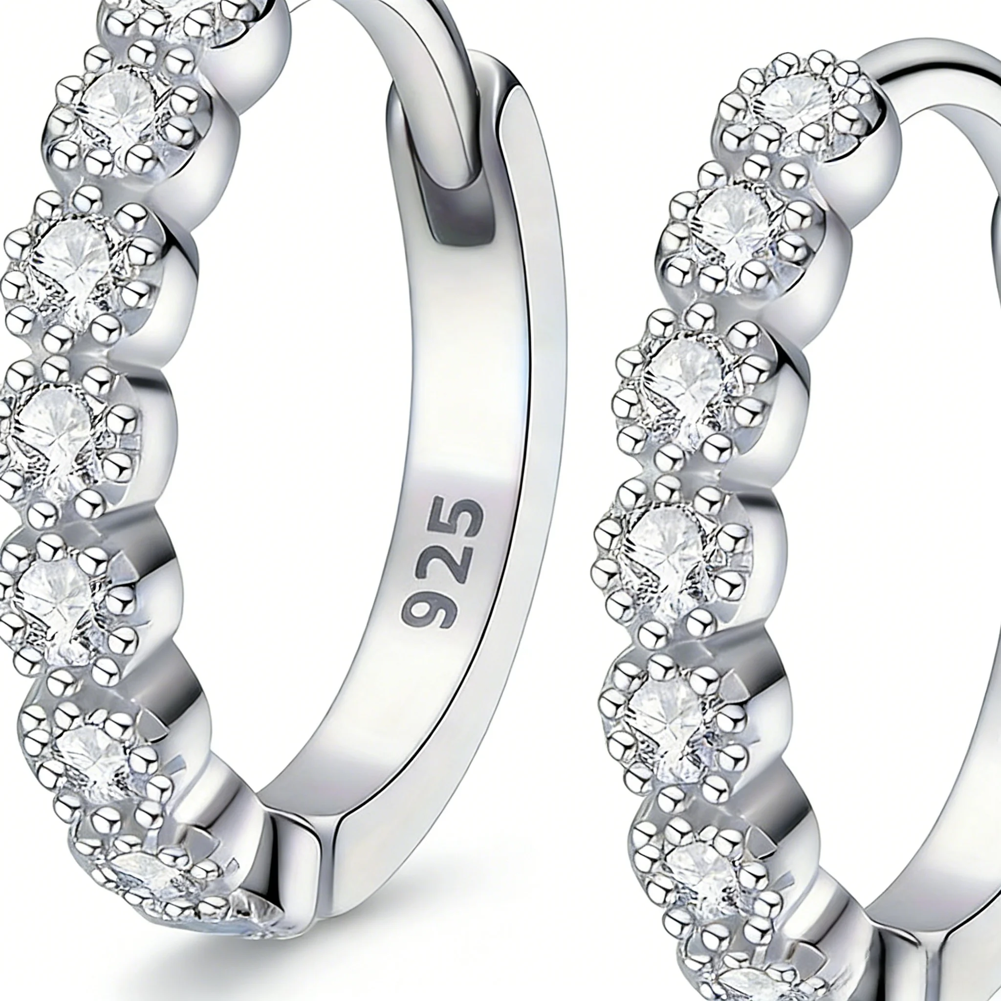 Perfect Pair of Mini Stud Earrings: Sleek Silver Design, Versatile for Daily & Party Wear