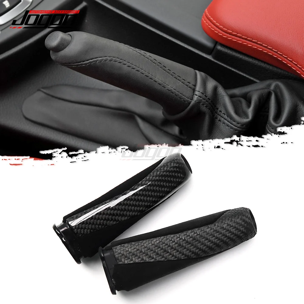 Leather Gears Handbrake Cover Auto Interior Accessories For BMW F30 F32 F80 F82 F83 2014-2018 LHD Replace Handle Sleeve