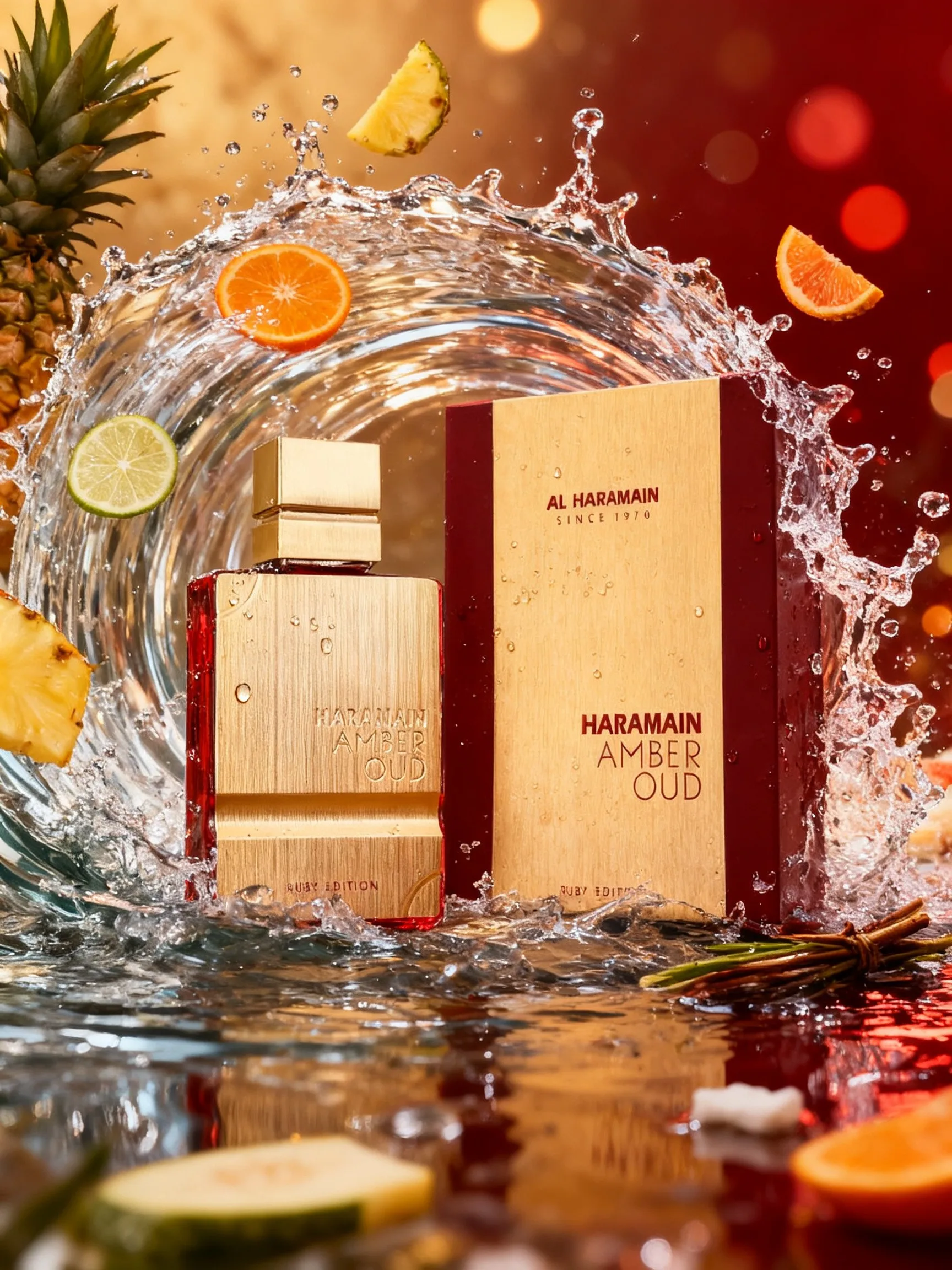 Al Haramain Amber Oud - RUBY EDITION - Cologne for Men and Women - Bergamot, Tonka Bean Fragrances - Long Lasting Perfume for Men and Women - 60ML