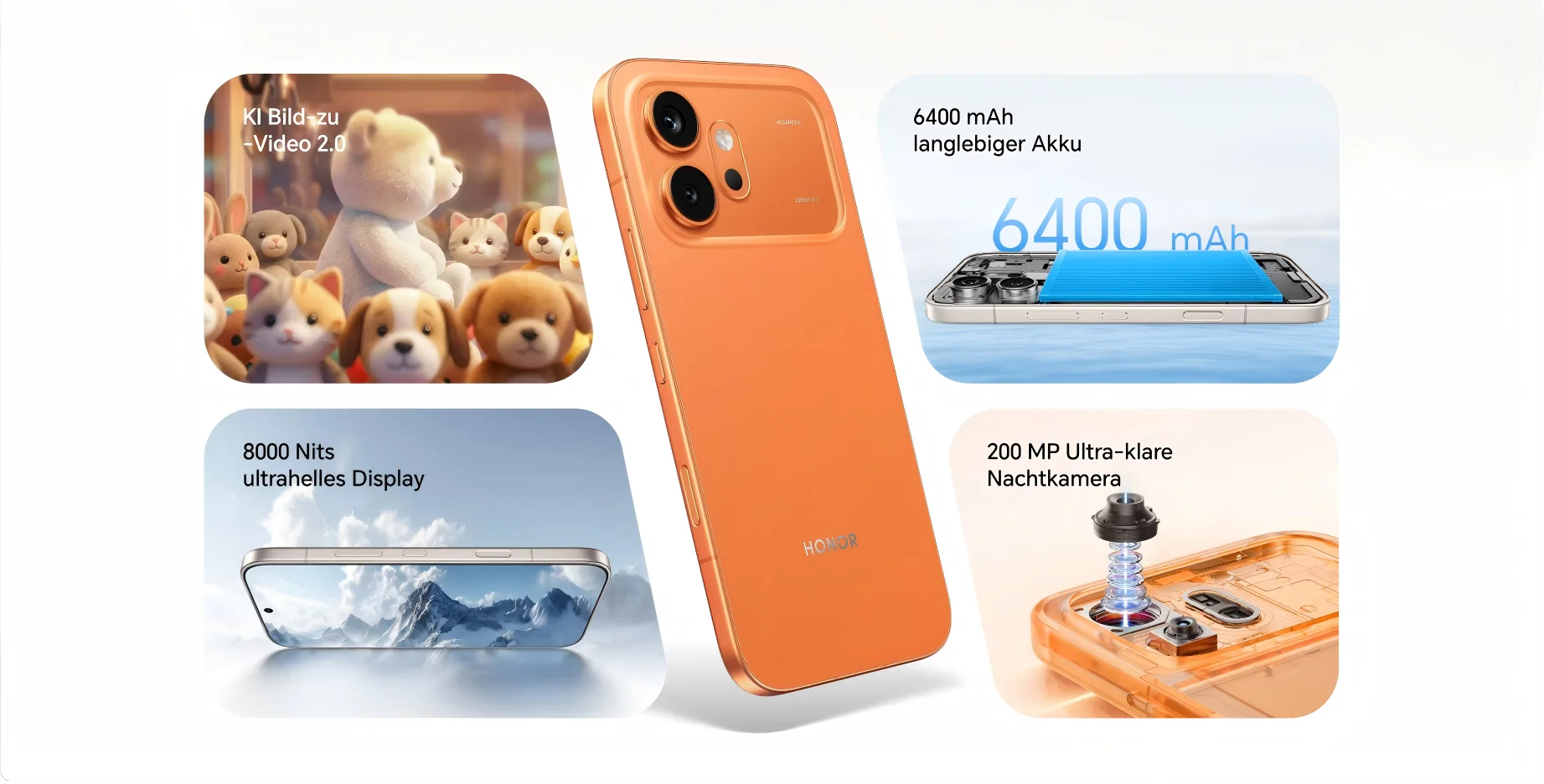 HONOR 600 5G Smartphone,Dual Sim, 8Gb Ram 256/512Gb, Unlocked Android Phone (200Mp Ai Camera, 6.57" Amoled Eye Comfort Display 8000Nits, 6400 Mah, Snapdragon 7 Gen 3 Smartphone), Android 16