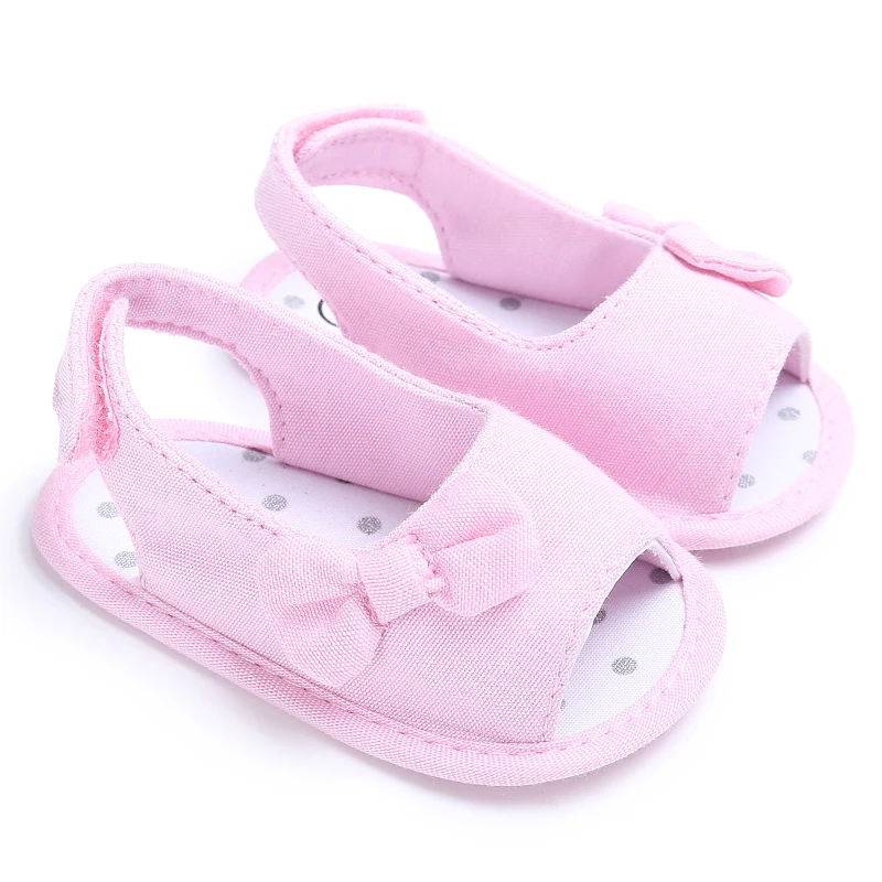 0-18M Newborn Summer Sandals Cute Open Toed Bow Soft Soled Baby Sandals The First Walking Shoes For Toddlers