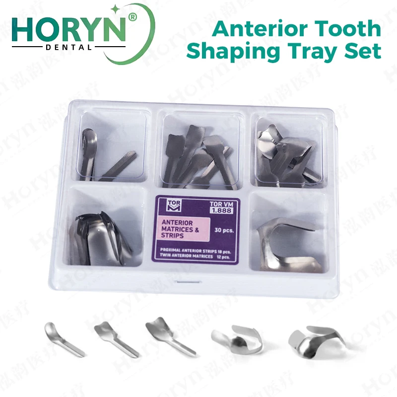 Horyn Dental Anterior Matrix System Proximal Contoured Sectional Strips Composite Resin Tooth Restoration Tools