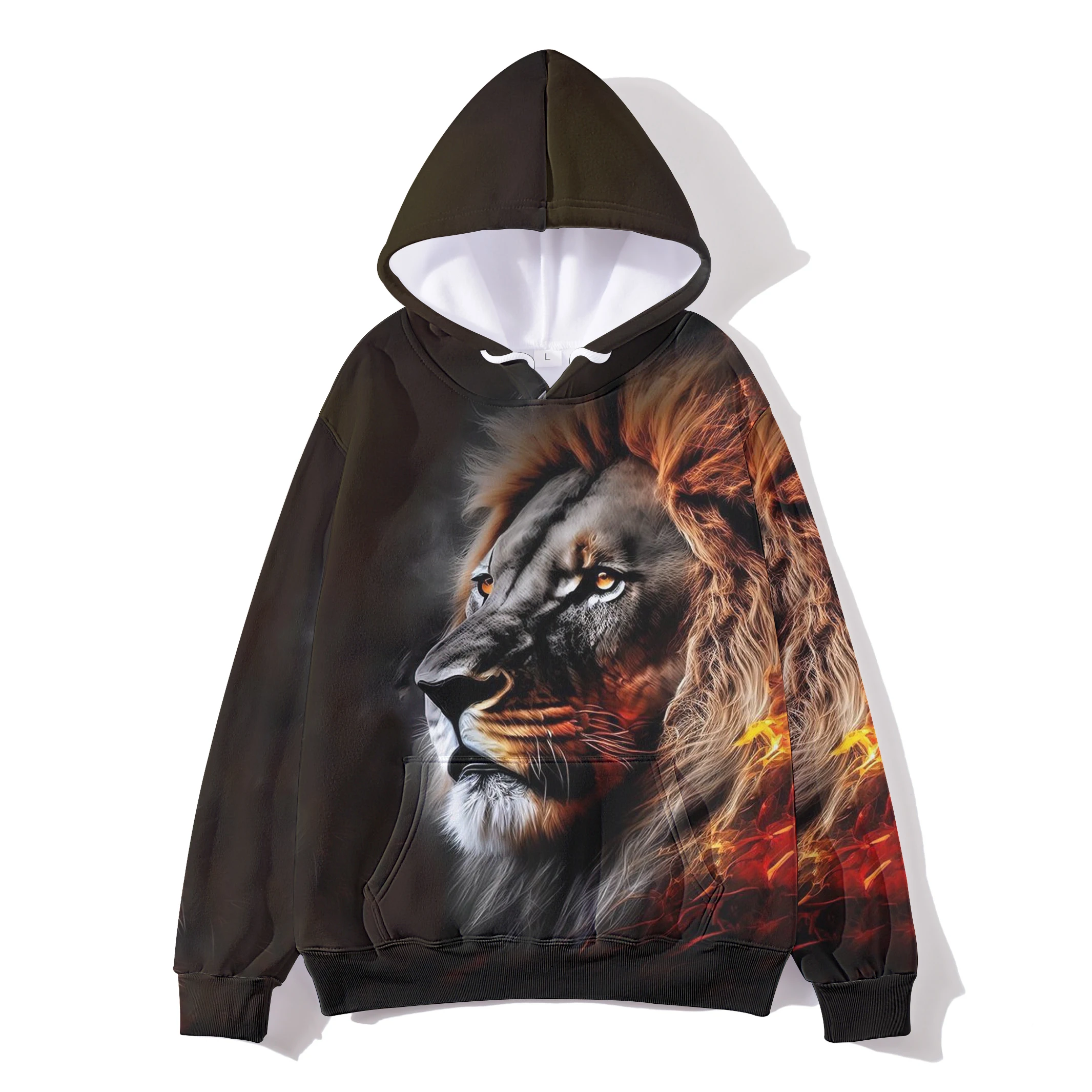 

Men's New Autumn Animal Domineering 3d Printed Hoodie Lion Tiger Leopard Head 2021 Brand Fashion Sportswear Street Sweater