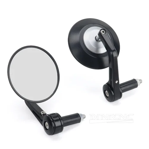 Imagen 2 del producto Accesorios para motocicleta, espejos retrovisores universales para manillar de bicicleta, vehículo todoterreno, espejo lateral de cristal de 95MM