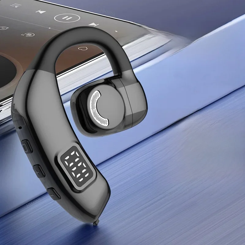 Écouteurs sans fil Bluetooth à Conduction osseuse, avec Microphone, mains libres, suppression du bruit, pour la conduite