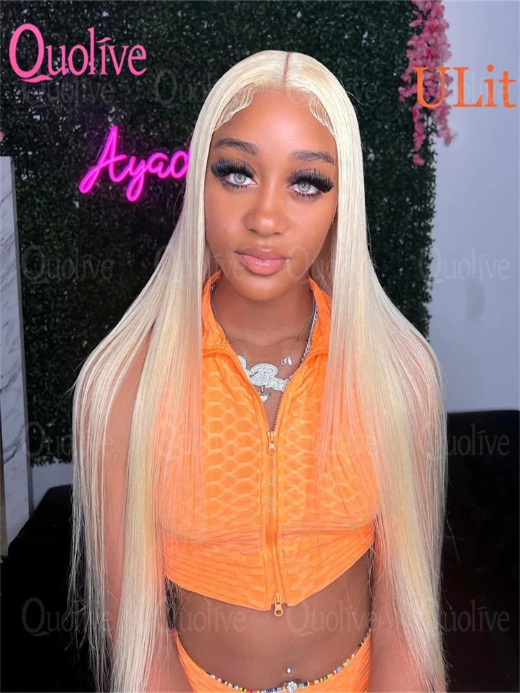 

13x6 Lace Frontal Wig 613 Ombre Blonde Full Lace Human Hair Wig 30 Inch 13x4 Pre Plucked Lace Front Human Hair Wigs For Women