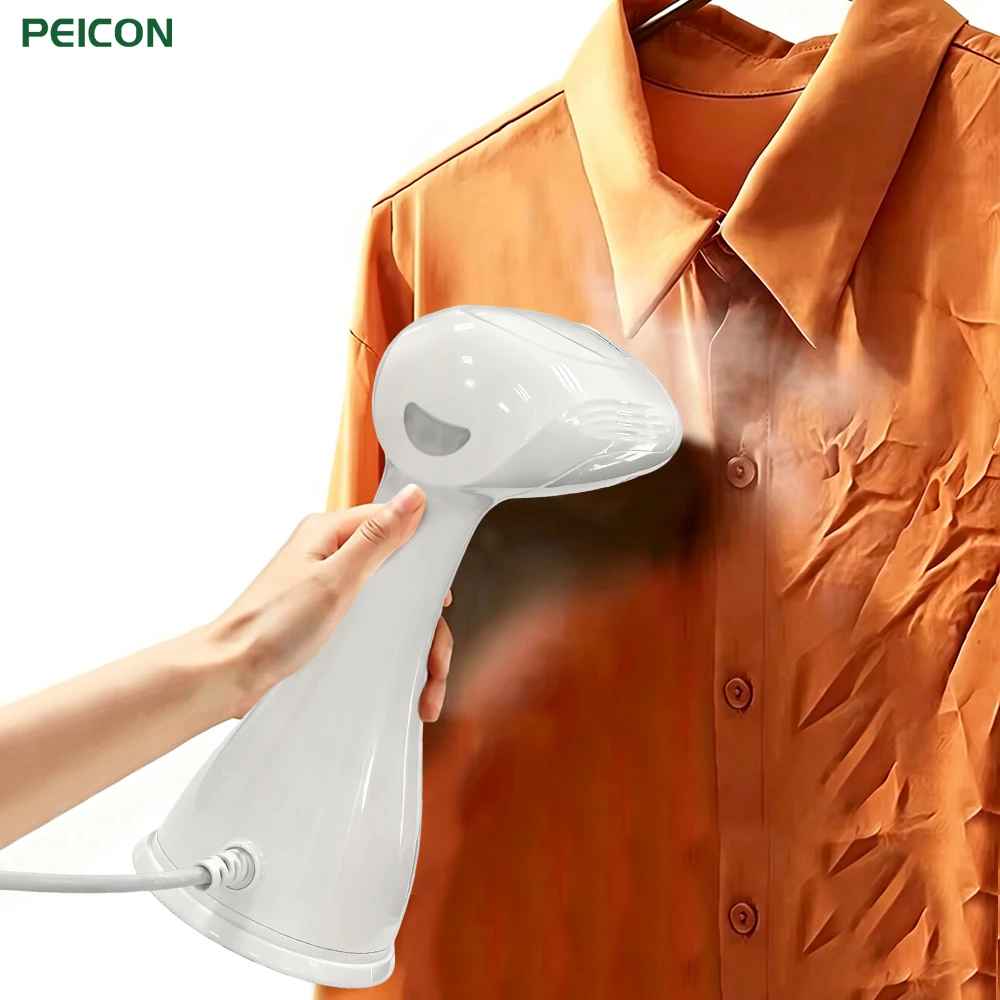Vaporizzatore portatile per indumenti, 1500 W, dispositivo per rimuovere le pieghe, 2 in 1, con funzione di vaporizzazione verticale e orizzontale, ideale per la casa e i viaggi.