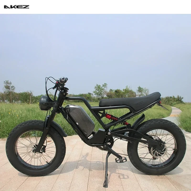 Ebikes Full Suspension 1500W 48V 18AH Removable Battery Fat Tire Electric Bicycle Hydraulic Brake Adults Electric Bike