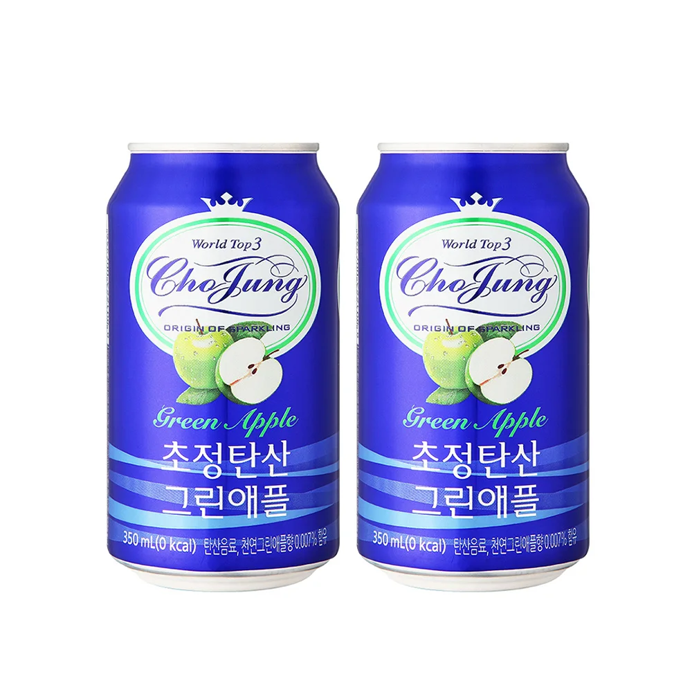 [ILHWA] chojung sparkling water greenapple 350ml * 24cans