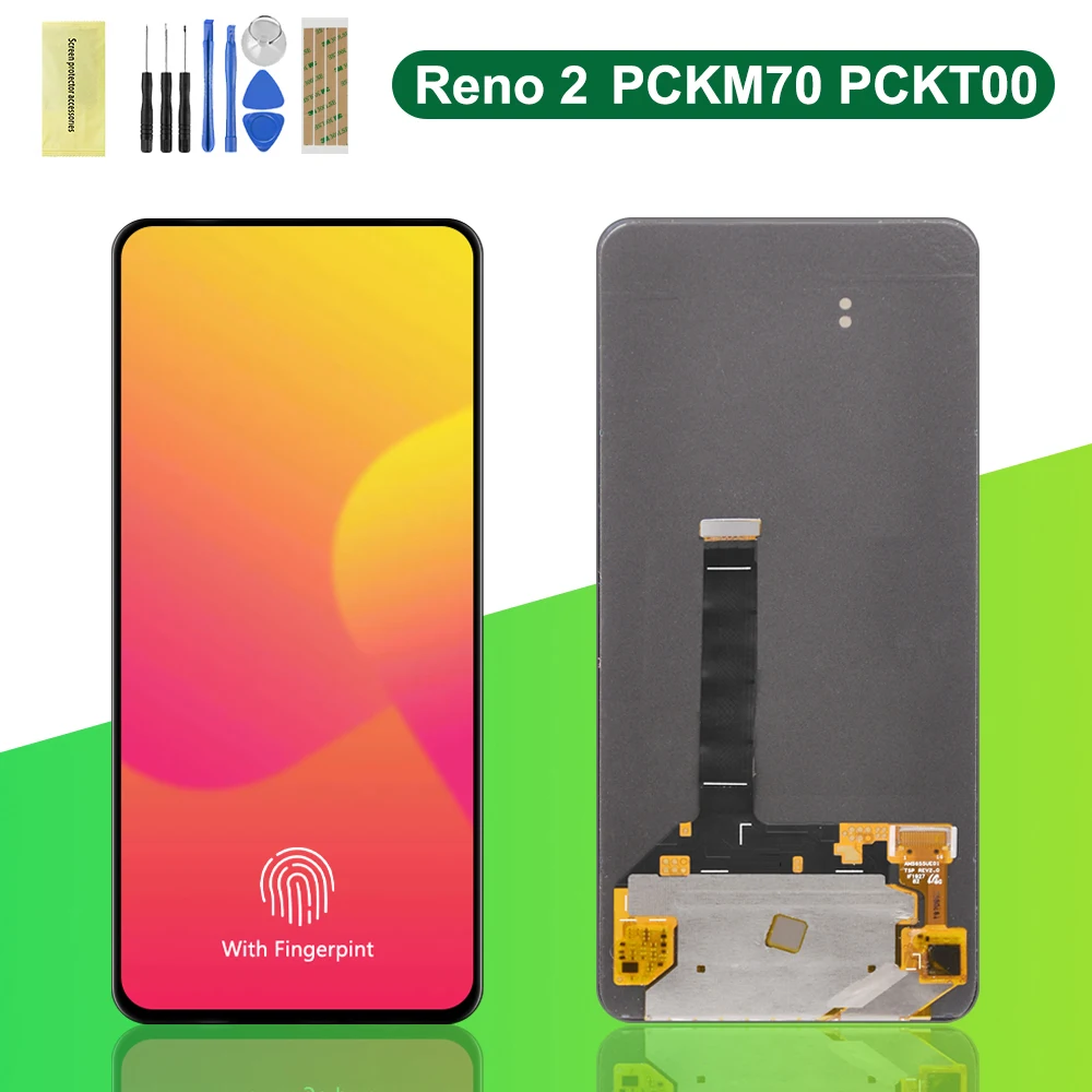 

6.5" Original LCD display for OPPO Reno 2 LCD touch screen digitizer assembly For OPPO Reno 2 Display Replacement 100% Tested