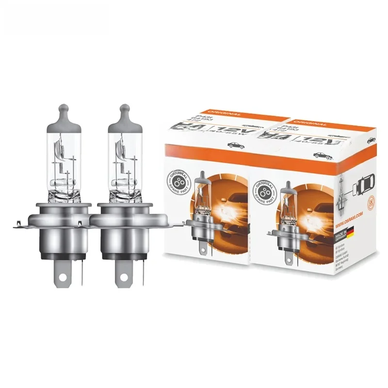 OSRAM 2pcs H4 12V 60/55W 3200K 64193 P43t Original Line Spare Parts Headlight Car Standard Halogen High Low Beam Germany, Pair