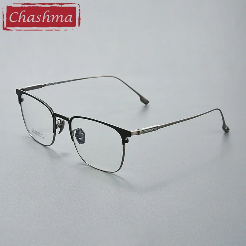 

Chashma Men Retro Spectacles Optical Prescription Glasses Frame Pure Titanium Vintage Women Eyebrow Line Style Eyeglasses