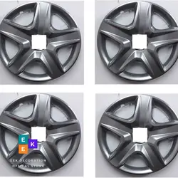 Auto Caps for Wheels Caps Wheel with 14 Inch 15 Inch Hubcap 16 Inch 4 Pieces + Emblem Silver Color Abs plastic A++