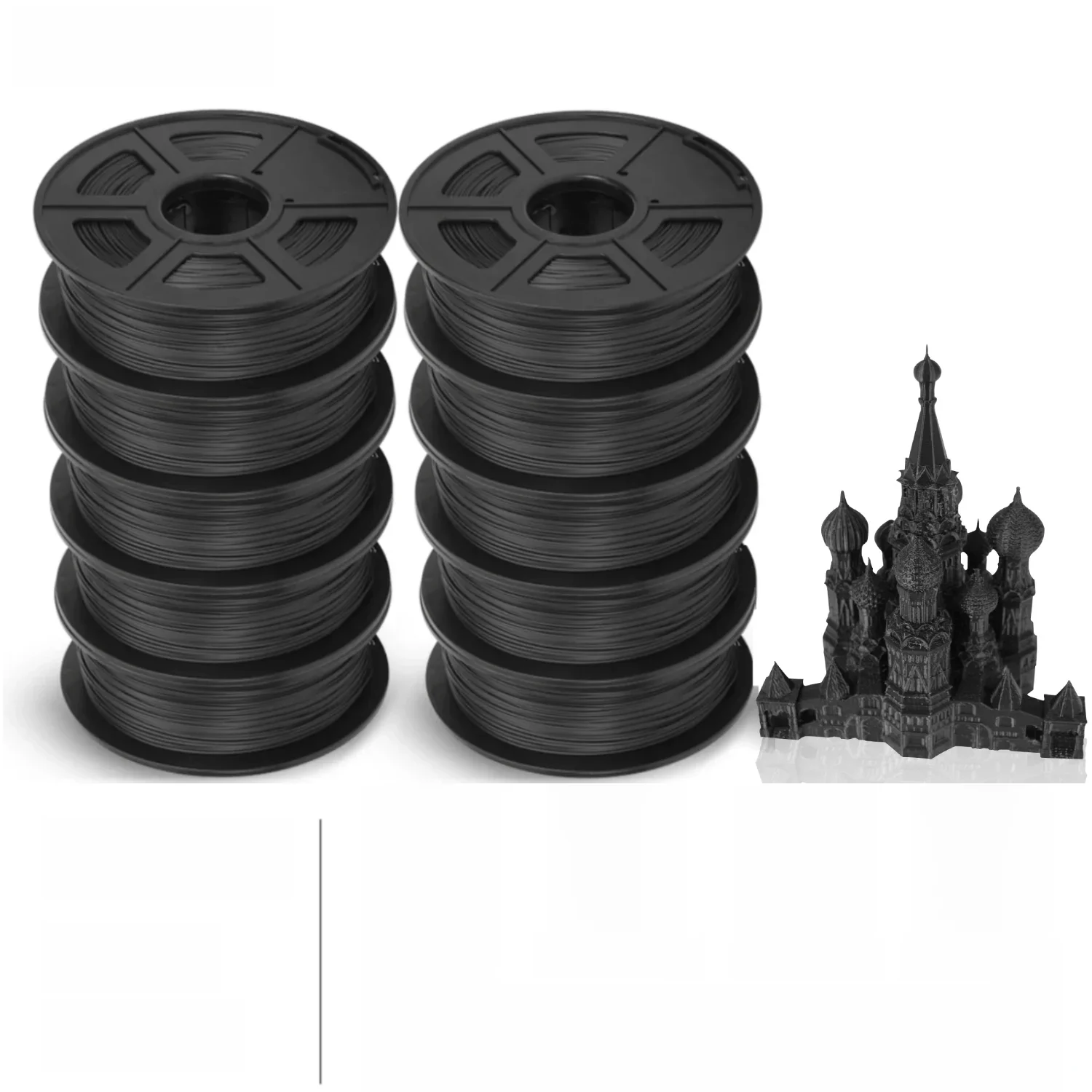 SUNLU PETG Filament 5/10 rolek Filament do drukarki 3D 5/10 kg Tolerancja średnicy 1,75 mm 0,02 mm Ekologiczny materiał o wysokiej wytrzymałości — zdjęcie 2