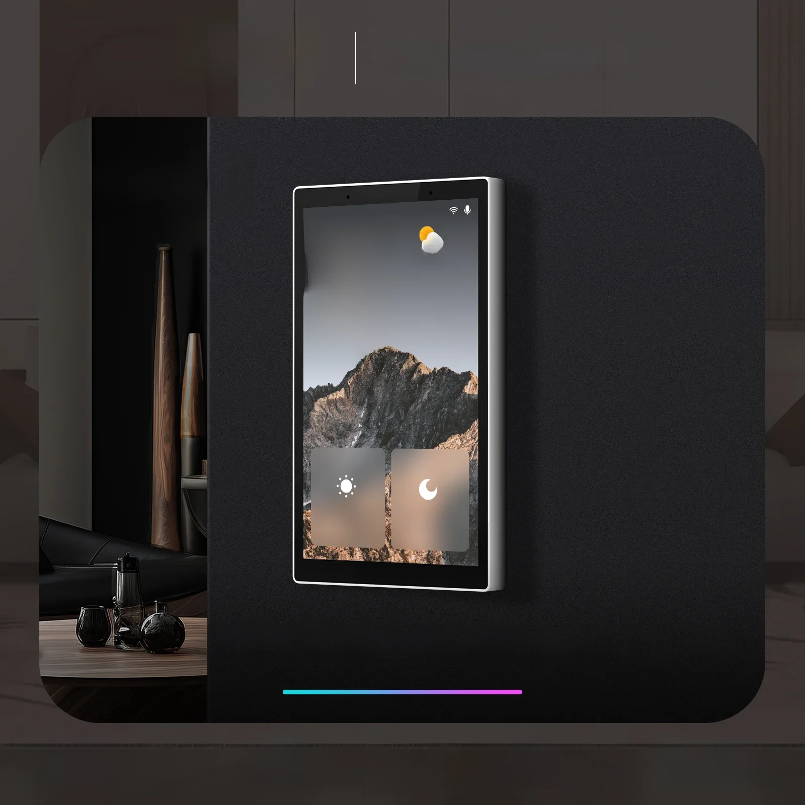 MOES Tuya Wifi Smart 5-Zoll-Touchscreen US Center Control Panel Sprachsteuerung Alexa und ZigBee Gateway Eingebaute Szenensteuerung