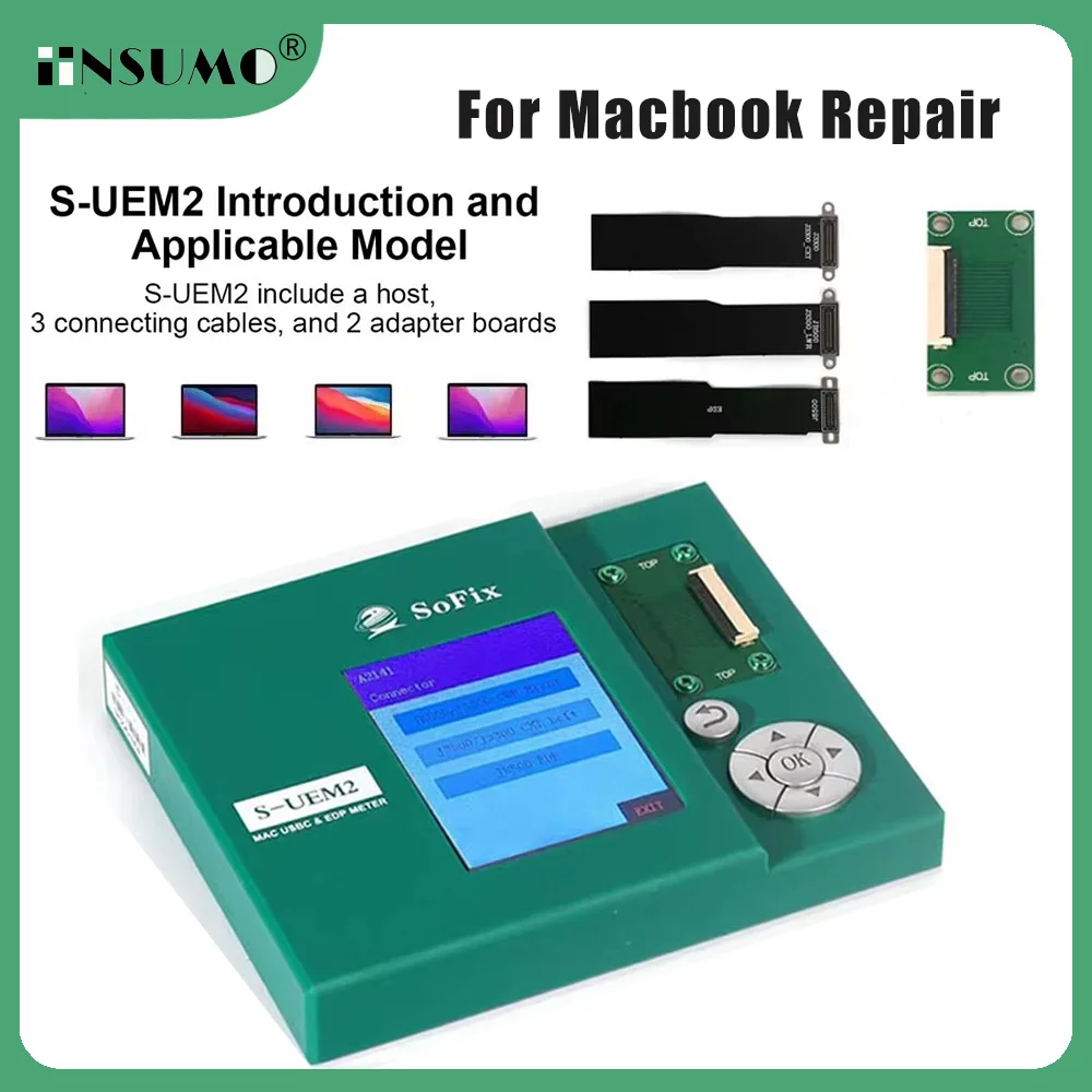 S-UEM2 Tester USBC & EDP Meter EDP Connector Detector Logic Board Motherboard Suitable For Macbook 2016-2020 Repair Tools