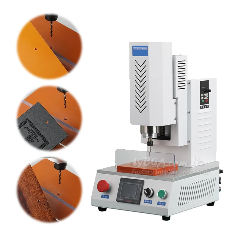 LY-ZK32 Small Desktop Electric Drilling Machine Customized Drill 2.8-3.2mm For Wood, Acrylic, PVC Card, Plastic, Bamboo Punching