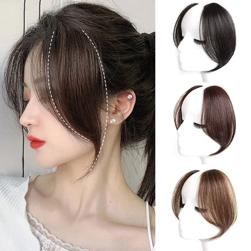 Fałszywa peruka dla kobiet Pinzas Para El Cabello w kawałkach włosów z grzywką do aktywności na świeżym powietrzu lub do codziennego użytku Peruki zamienne — zdjęcie 2
