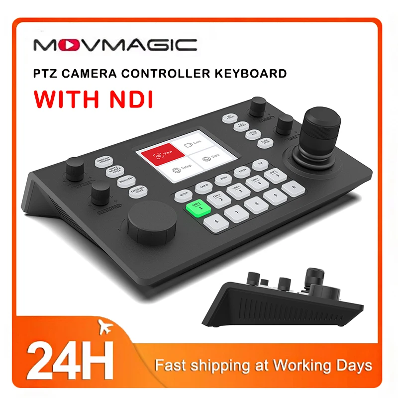 MOVMAGIC MR-12 PTZ Camera Controller Precision 2D/3D Joystick Adjustable Zoom Aperture Control For Live Streaming Video