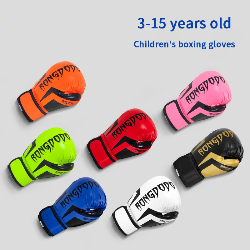 4/6/8oz Kids Boxing Gloves Children PU Leather Boxing Gloves for Fitness Training Kickboxing Fighting Sports Heavy Bag Workouts