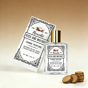 ROXELIS Rich And Whiskey Homme Perfume Elegant Long Lasting Fresh Scent Mild Non Irritating Premium Charming Scent Perfume