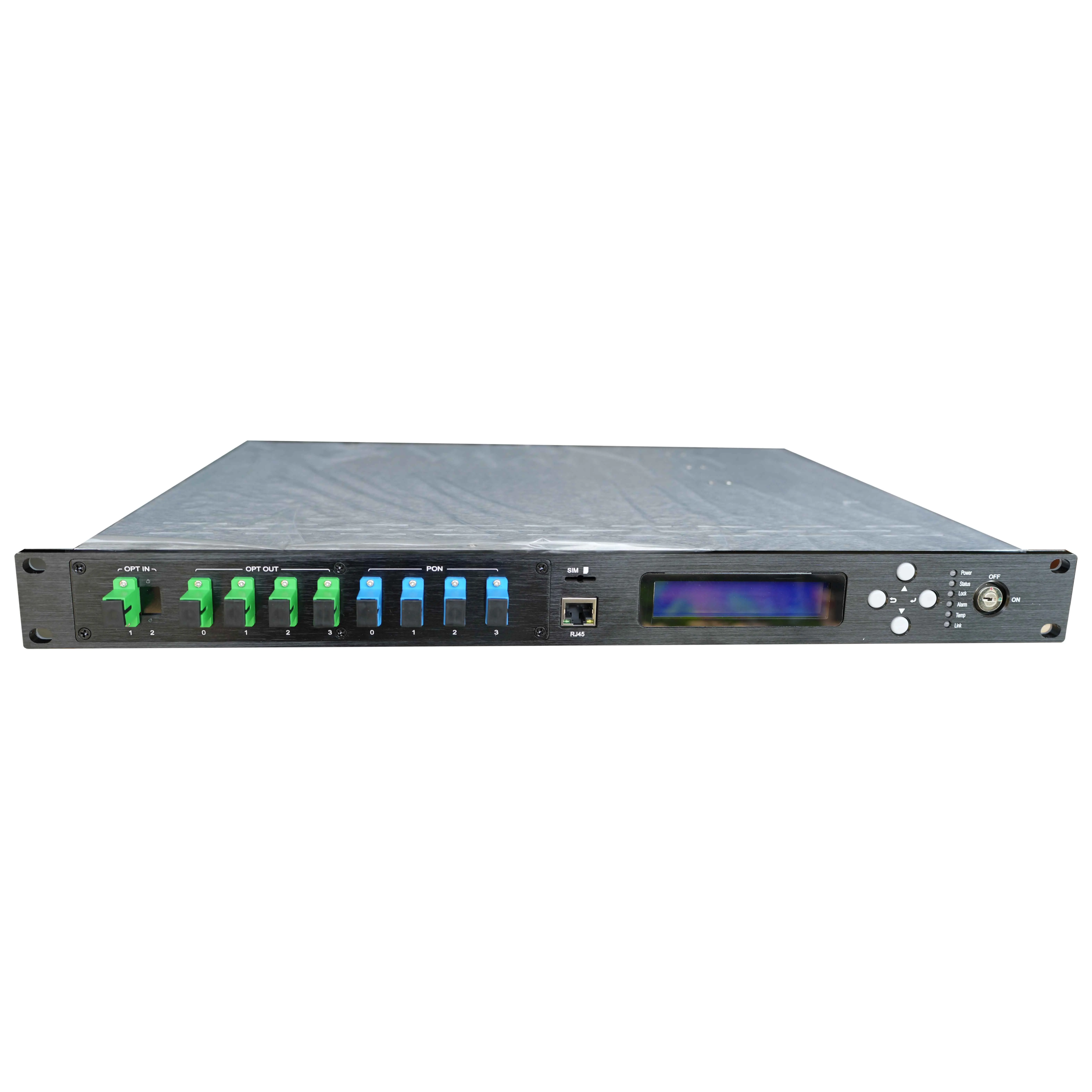 

1550nm 4-Port EDFA Optical Fiber Amplifier with WDM, 4x23dBm, Erbium-Doped, Free Shipping