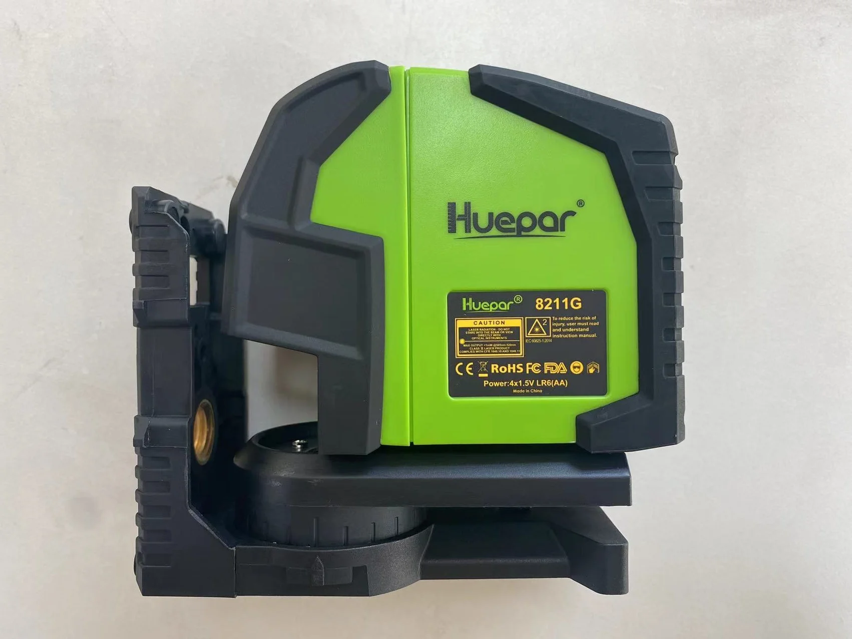 Huepar 8211G Mini 2 líneas cruzadas haz verde Línea cruzada autonivelante 2 líneas 2 puntos Nivel láser