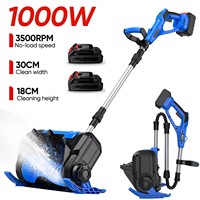 1000W Winter Brushless Electric Snowplow Lithium Folding and Stretching Cordless Snow Shovel courtyard Street For Makita Battery