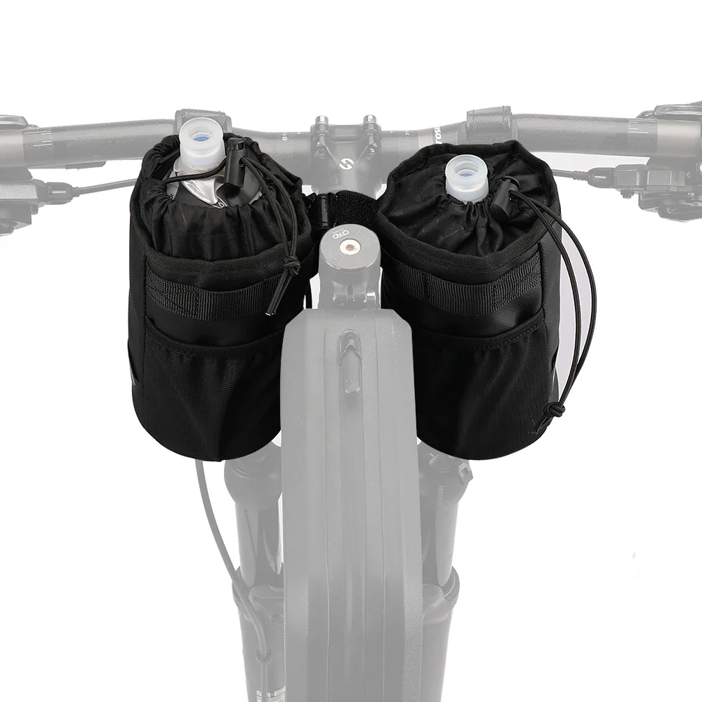 AliExpress Rhinowalk Bicycle Bag Cycling Water Bottle Carrier Pouch MTB Bike Insulated Kettle Bag Riding Handlebar 2pcs Accessories