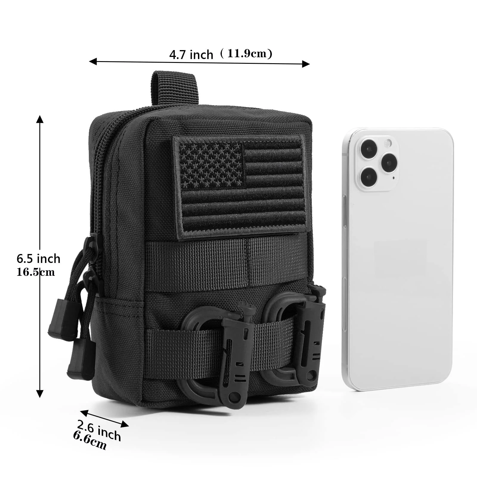 Bolsa Molle táctica impermeable – Riñonera EDC caza senderismo