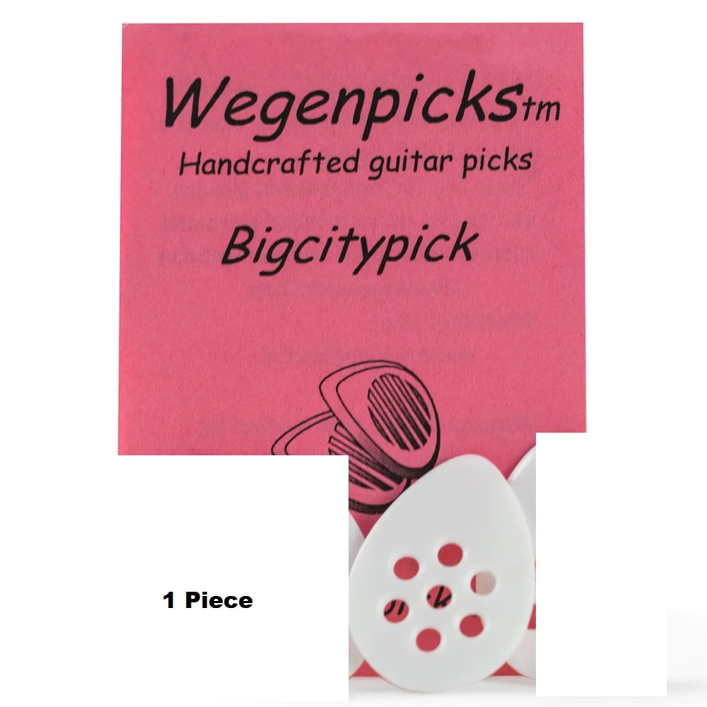 Wegenpicks Handcrafted Bigcity Jazz Guitar Pick Designed for Acoustic, Jazz, & Blues Guitar, 1/piece