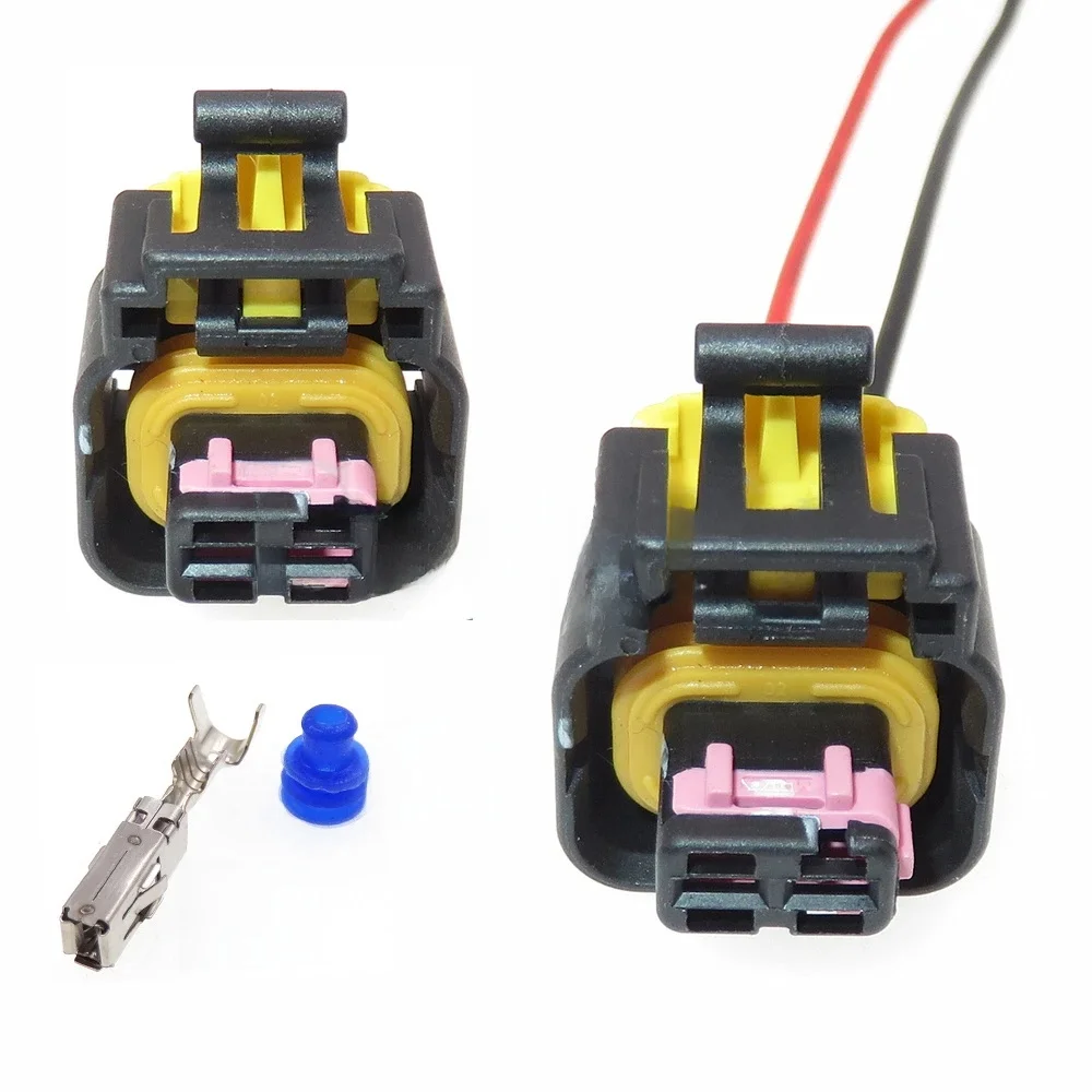 Connecteur électrique étanche pour voiture, prise de câblage, boîtier en plastique automatique, 4410801, 2P, 1 jeu